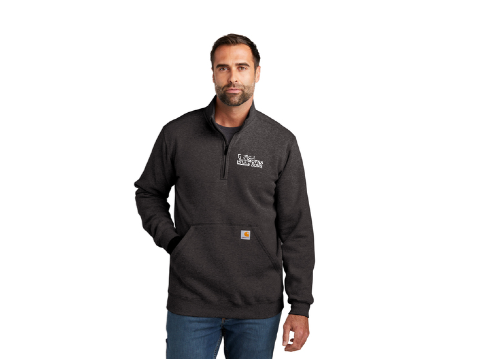 Moyna Carhartt Midweight 1/4-Zip Mock Neck Sweatshirt | thINK Custom